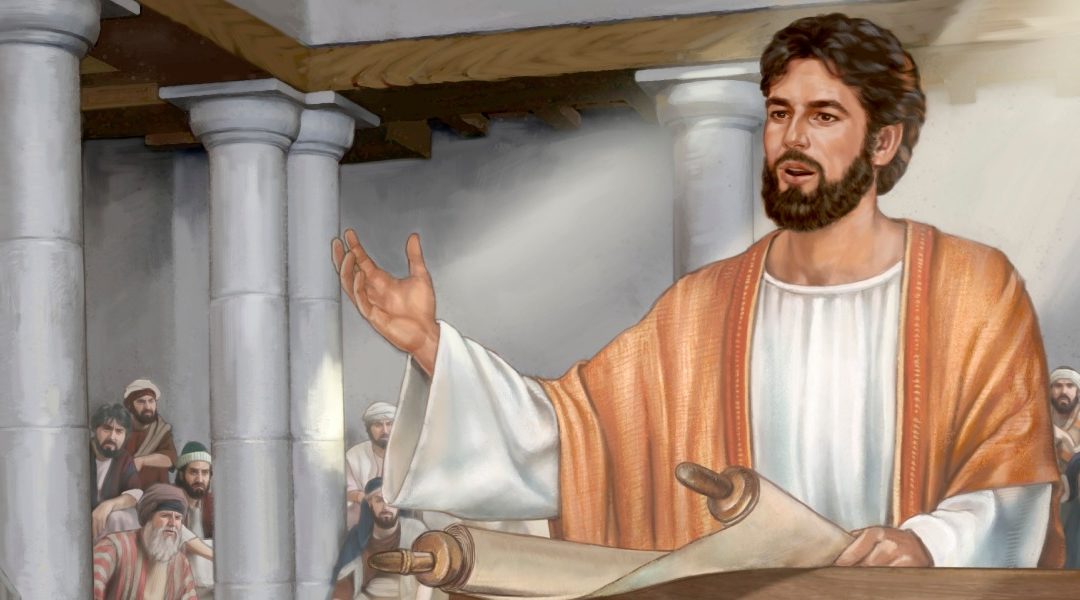 Jezus in de synagoge van Kafarnaüm